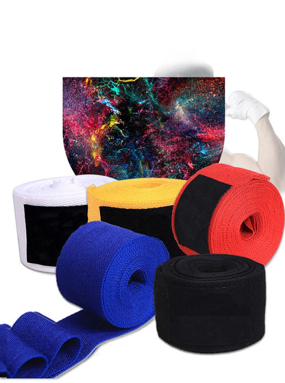 Lot de 2 bandages de boxe en coton de 1,5/2,5/3/5 m, bande de sport, Kick Boxing, MMA, muay thai,boxe anglaise